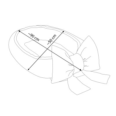 Cocon bébé avec un nœud décoratif Cocon bébé avec un nœud décoratif